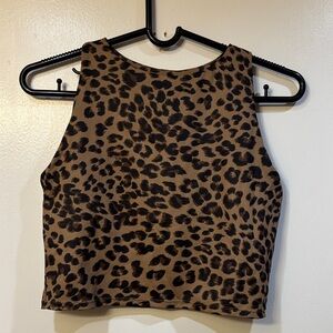 Leopard Print Crop Top